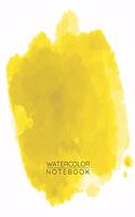 Strong Yellow Watercolor Notebook - Sketch Book for Drawing Painting Writing - Strong Yellow Watercolor Journal - Strong Yellow Diary