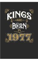 Kings Are Born In 1977: Dotted Bullet Notebook - Birthday Gift or Anniversary Gift Idea