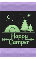 Happy Camper: Beautiful Gift Notebook for Camping Lovers Stylish Lined Journal to Write in