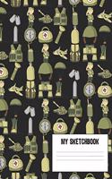 My Sketchbook: Doodle, Write or Sketch Unlined Notebook - Soldier Cover