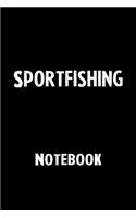 Sportfishing Notebook: Blank Lined Notebook Journal Gift Idea