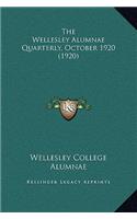 The Wellesley Alumnae Quarterly, October 1920 (1920)