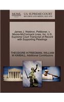 James J. Waldron, Petitioner, V. Moore-McCormack Lines, Inc. U.S. Supreme Court Transcript of Record with Supporting Pleadings