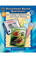 Document-Based Questions for Reading Comprehension and Critical Thinking