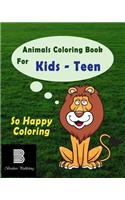 Animals Coloring Book For Teens