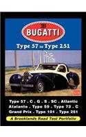 Bugatti - Type 57 to Type 251 Road Test Portfolio