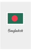 Bangladesh flag minimalist notebook