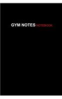 Gym Notes Notebook