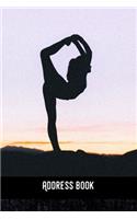 Address Book: Yoga Power - Phone & contact book -All contacts at a glance - 120 pages in alphabetical order / size 6x9 (A5)