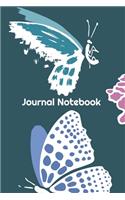 Journal Notebook: Blank Lined Notebook Journal 6" x 9" 120 Pages, Cute Journal To Write In For Butterfly Lovers