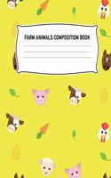 Farm Animals Composition Book