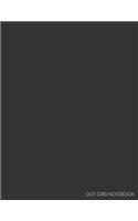 Dot Grid Notebook: Extra Large Dotted Pages for Journaling & Writing - Minimalist Coal Grey(Solid Color Softcover Note Books)