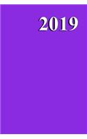 2019 Journal Violet Color Simple Plain Violet: (notebook, Diary, Blank Book)