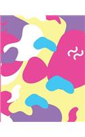 Abstract Paperback Notebook: 150 Page 8 X 10 Blank Lined Journal, Notebook or Diary