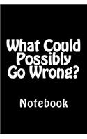 What Could Possibly Go Wrong?: Notebook