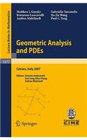 Geometric Analysis and Pdes