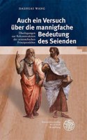 Auch Ein Versuch Uber Die Mannigfache Bedeutung Des Seienden