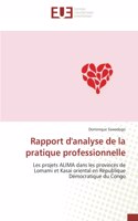 Rapport d'analyse de la pratique professionnelle