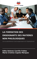 Formation Des Enseignants Des Matières Non Philologiques