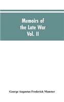 Memoirs of the Late War