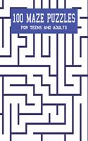 100 Maze Puzzles For Teens And Adults