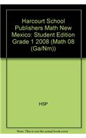 Harcourt School Publishers Math: Student Edition Grade 1 2008