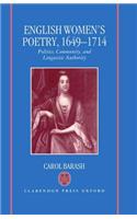 English Women's Poetry, 1649-1714