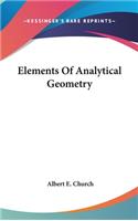 Elements Of Analytical Geometry