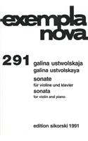 Ustvolskaya: Sonate Fur Violine Und Klavier/Sonata For Violin And Piano