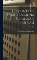 University of North Carolina Catalogue [serial]; 1940-1941