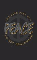 Peace: Graph Ruled Notebook - Journal for Hippies And All People Who Work For Peace