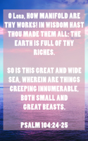 General Worship Bulletin: Thy Works (Package of 100): Psalm 104:24-25 (Kjv)