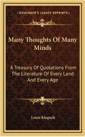 Many Thoughts Of Many Minds