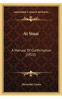 At Sinai