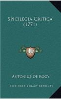 Spicilegia Critica (1771)