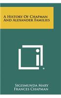 A History Of Chapman And Alexander Families