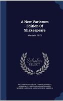 A New Variorum Edition Of Shakespeare
