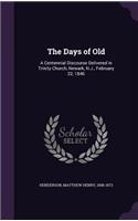 Days of Old