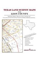 Texas Land Survey Maps for Leon County: (English)