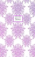 Square Grid Journal - Graph Paper Notebook - Purple Mandalas: Soft Cover, Large 8.5 X 11