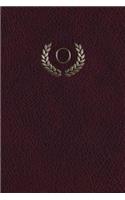 Monogram "o" Grid Notebook: 150 Page Journal Notebook Sketchbook