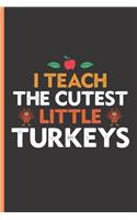 I Teach The Cutest Little Turkeys