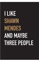 I Like Shawn Mendes And Maybe Three People: Funny Journal for Shawn Mendes fans - Diary Notebook - Blank Lined Pages - Humor Agenda