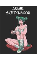 Anime Sketchbook: 8,5x11 Blanko Sketch Pad for Anime Manga Kawaii Otaku Drawing Sketching or Doodling - Comic Cartoon Senpai Hentai