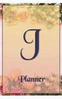 J: Letter Journal Monogram Minimalist Lined Notebook To Do List Undated Daily Planner for Personal and Business Activities with Check Boxes to Help you