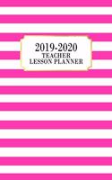 Teacher Lesson Planner 2019-2020: Teacher Planner for Academic Year July 2019 - June 2020, 7 Subject Weekly Lesson Planner + Monthly Calendar View, Comes with Goals Section + Notes, 