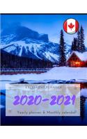 Excellent planner for 2020-2021 weekly and monthly planner