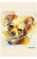 Chihuahua Notebook: Stunning Hand Painted Watercolor Dog Journal