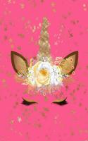 Unicorn Composition Book: 8.5 X 11 Unicorn Face Surrounded by Stars - Pink Background - Composition Book for School or Activities, Softcover, College Ruled, 150 Pages (75 She