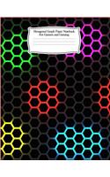 Hexagonal Graph Paper Notebook for Gamers and Gaming: Hex Shaped Honeycomb Paper Workbook for Maps, Quilting, Chemistry and Artists